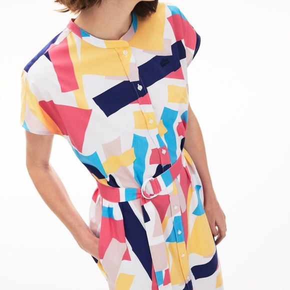 Lacoste Abstract Print Dress , 36/S - Picture 2 of 7